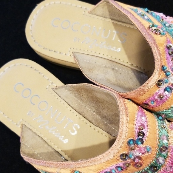 💕COCONUTS by MATISSE💕 Beaded Thong Sandals 9 - Picture 6 of 8